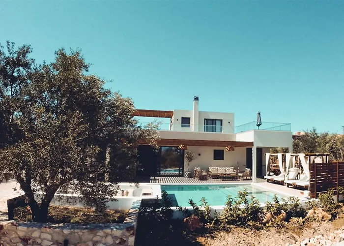 Villa Mourelo Luxury Villa In Chania With Private Pool Jacuzzi