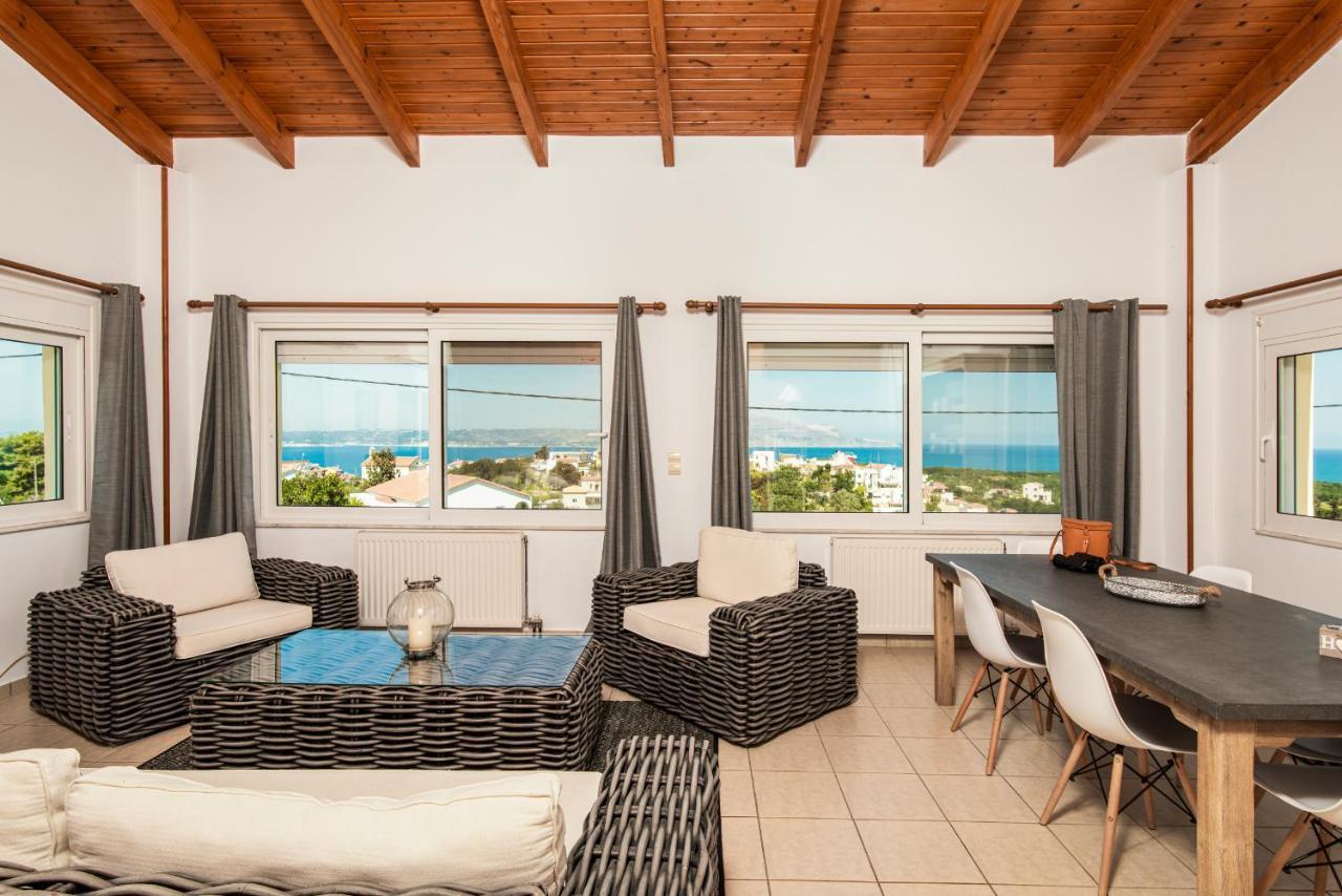 Plaque Panoramic Seaview Villa Chania (Crete)