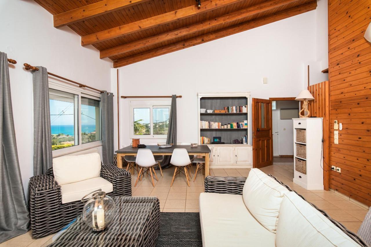 Villa Plaque Panoramic Seaview Chania (Crete)