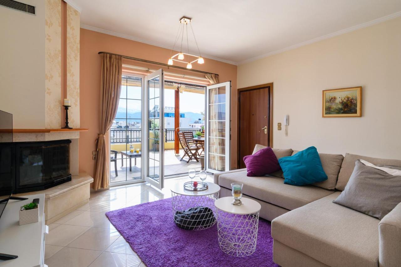 Penthouse In Quiet Neighborhood Near Sandy Apartamento Chrissi Akti Chania