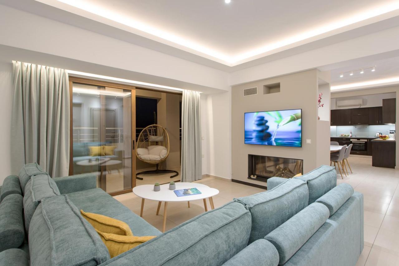 Overview Chania With Sea View And Amazing Sunset Appartement