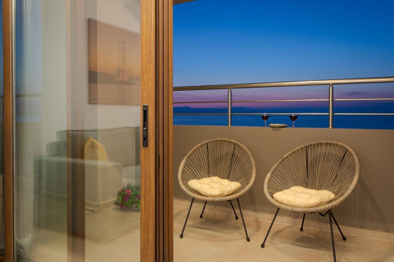 Overview Chania With Sea View And Amazing Sunset Appartement Chania (Crete)