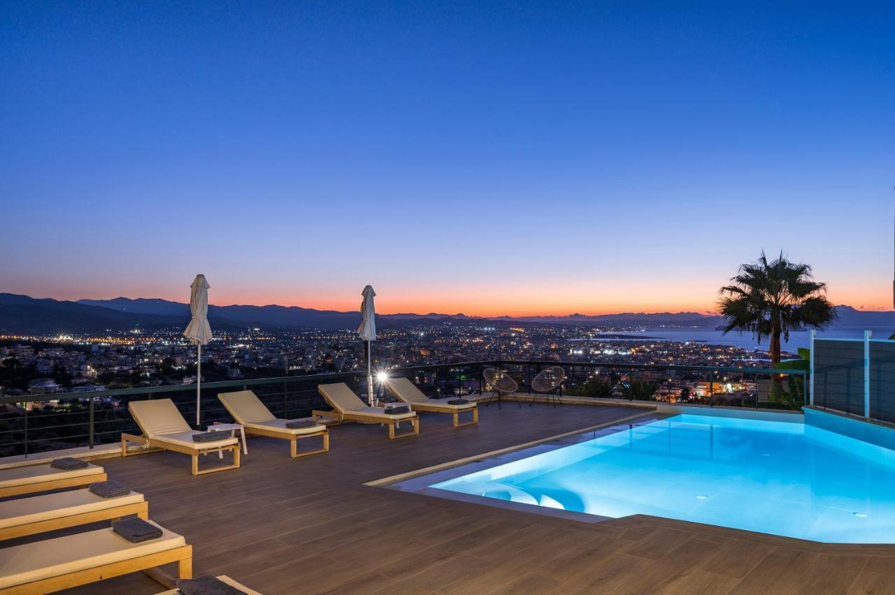 View - Heated Pool & Gym - Majestic Views - 5 Min Drive From Center Villa Chania (Crete)