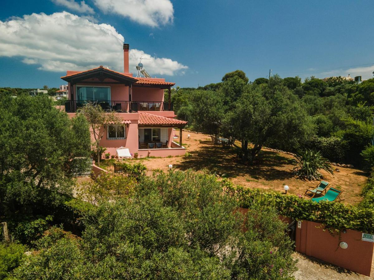 Villa Silva, Garden & Sea View, 3 Bedroom -10 Min Drive From Center Chania (Crete)