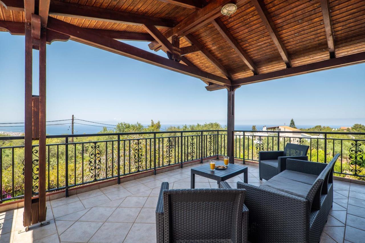 Silva, Garden & Sea View, 3 Bedroom -10 Min Drive From Center Villa Chania (Crete)