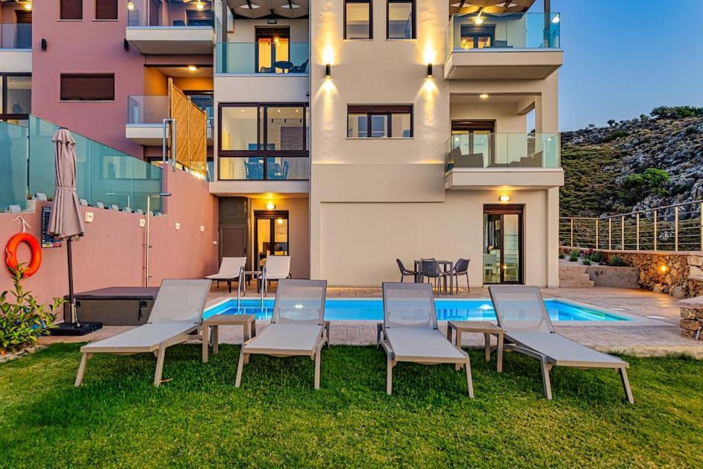 Lia With Private Eco Pool - Amazing View Apartment