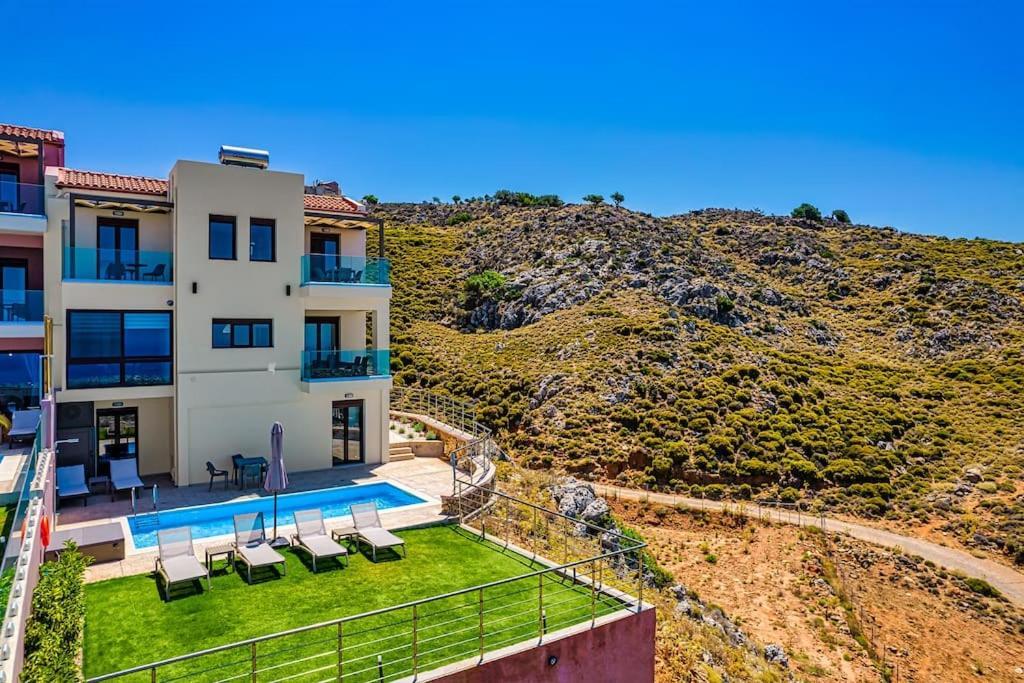 Lia With Private Eco Pool - Amazing View Apartment Chania (Crete)