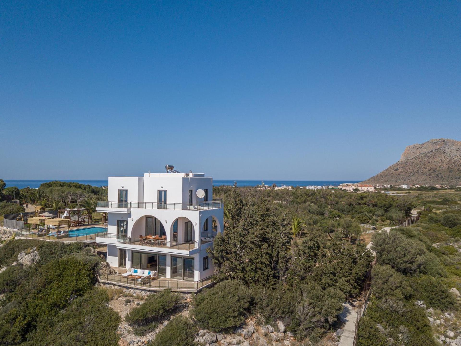 Villa Del Sole, Private Pool And Amazing Sea View Chania (Crete)