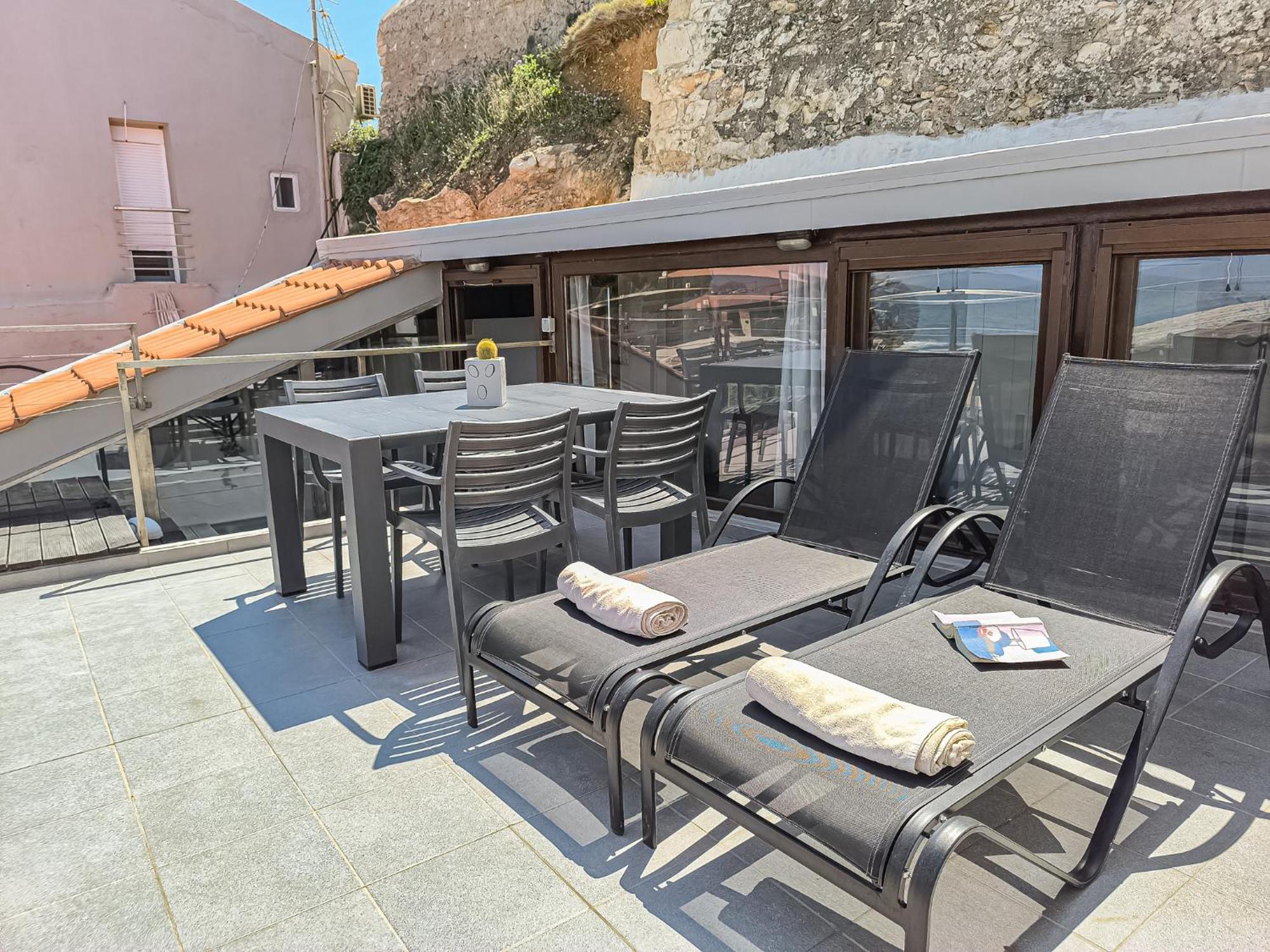 Charming Old Tannery House With Spacious Veranda And Stunning Sea View! Holiday home Chania (Crete)