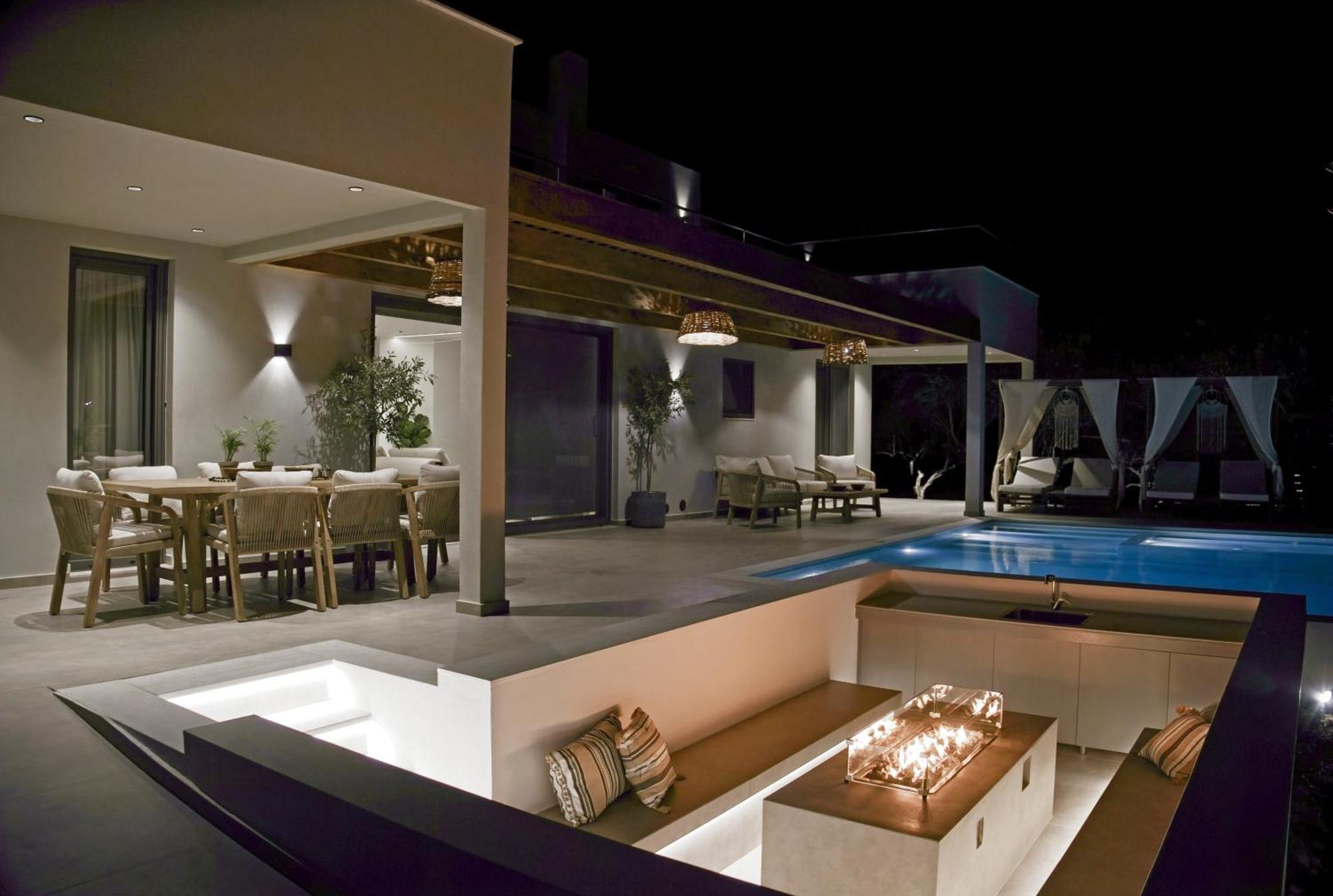 Villa Mourelo Luxury In Chania With Private Pool Jacuzzi