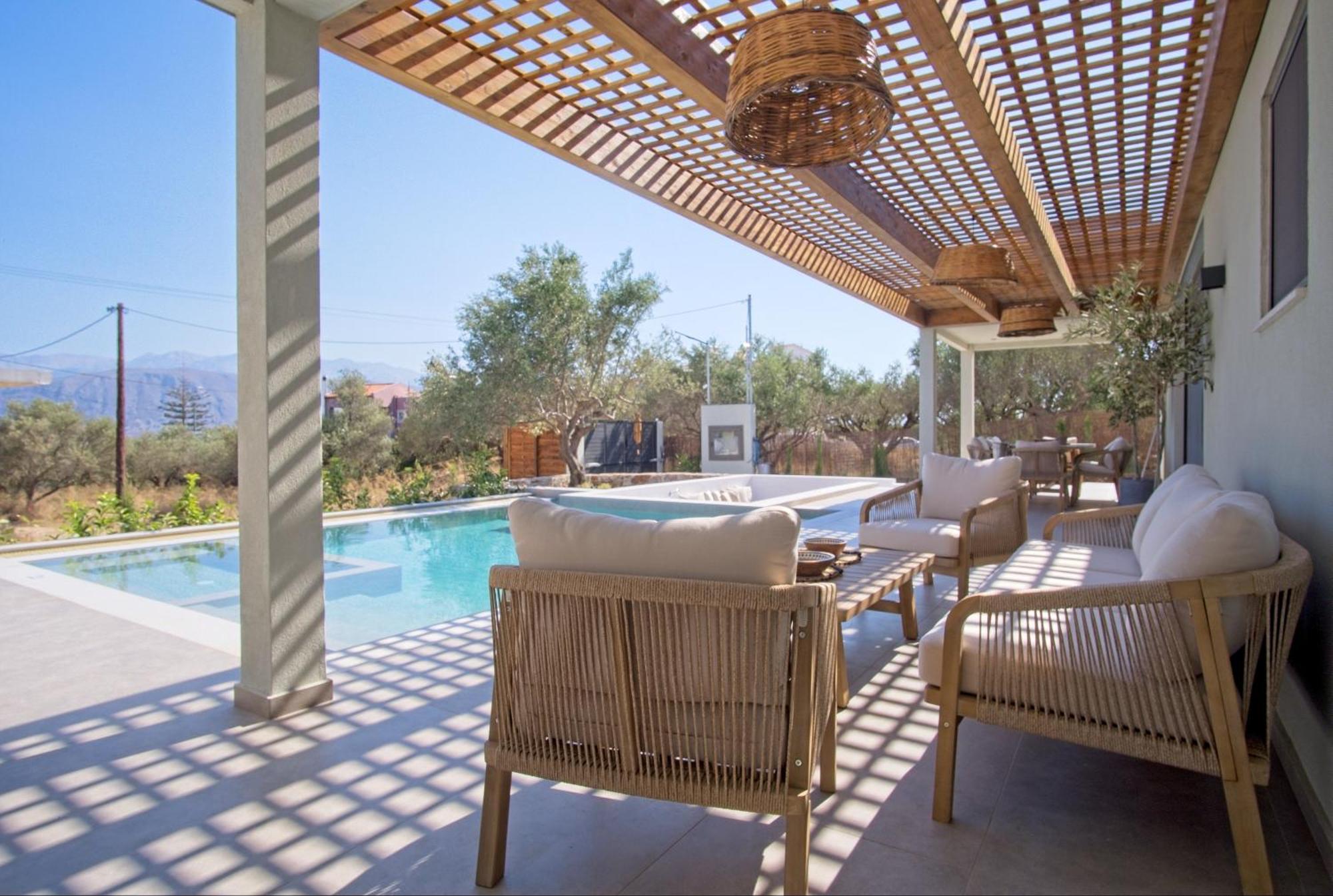 Mourelo Luxury In Chania With Private Pool Jacuzzi *
