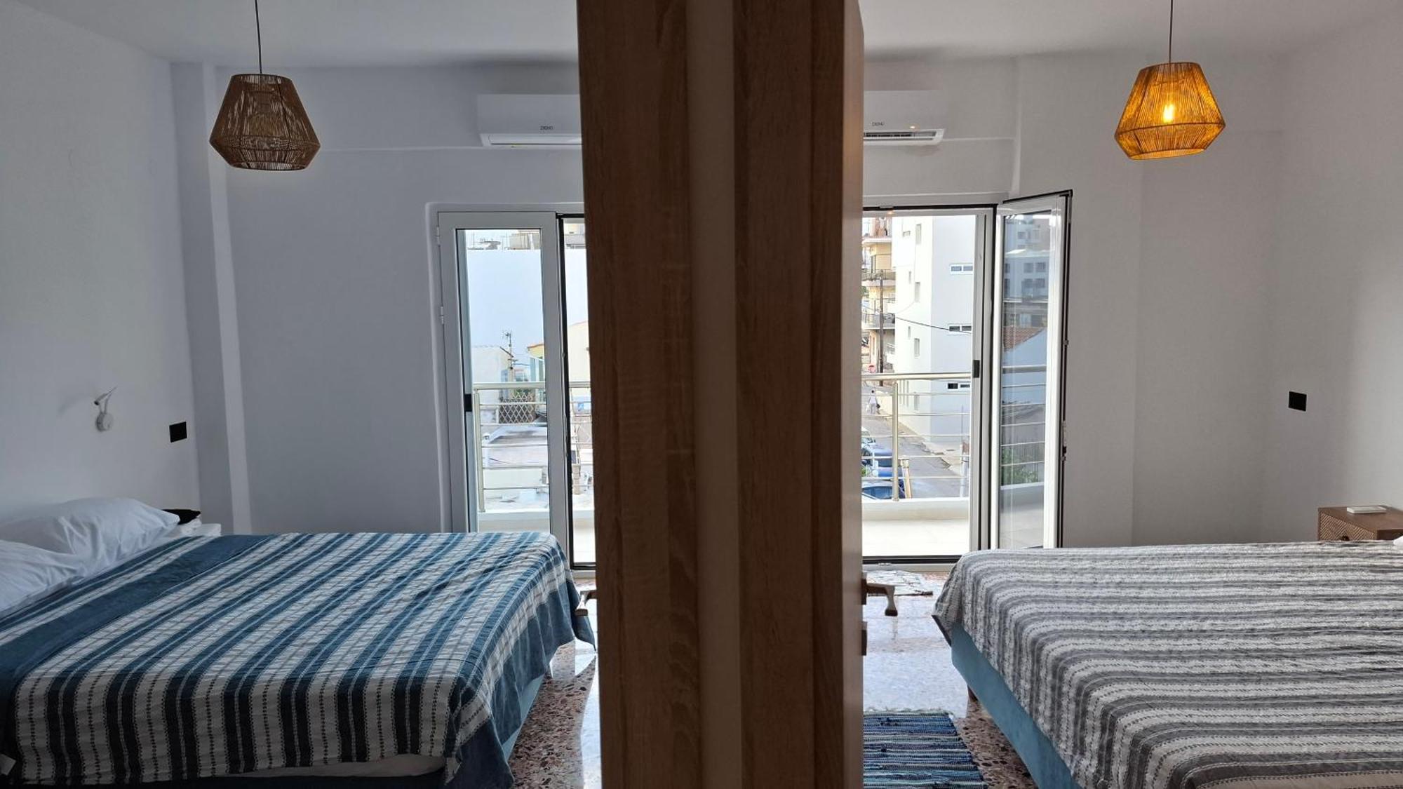 Sea View Modern 2br Floor On Nea Chora Apartment *