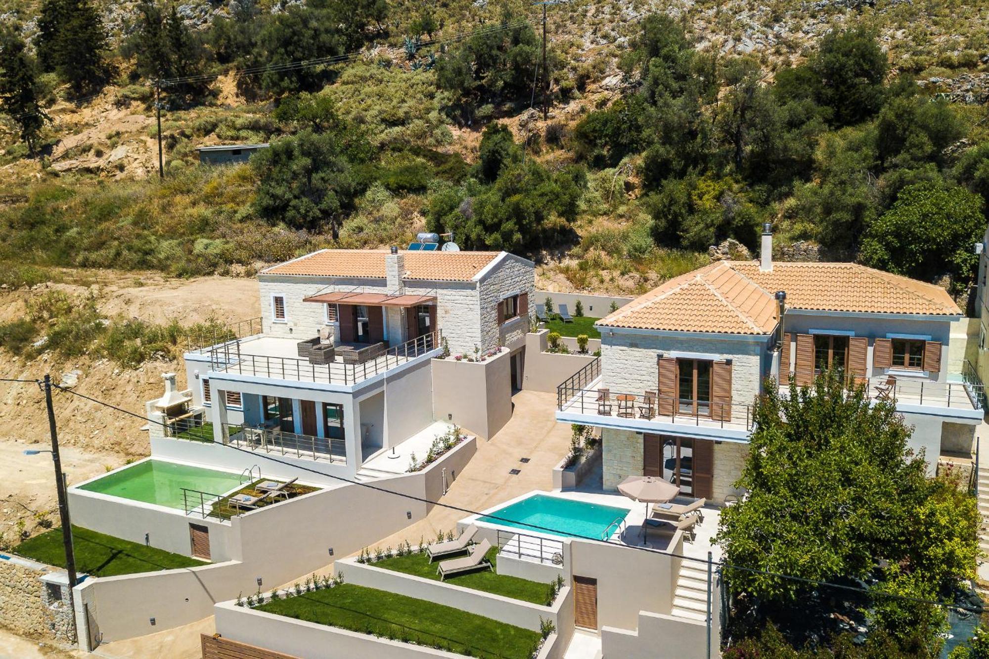 Upper View Villa 1, With Private Pool * Chania (Crete)