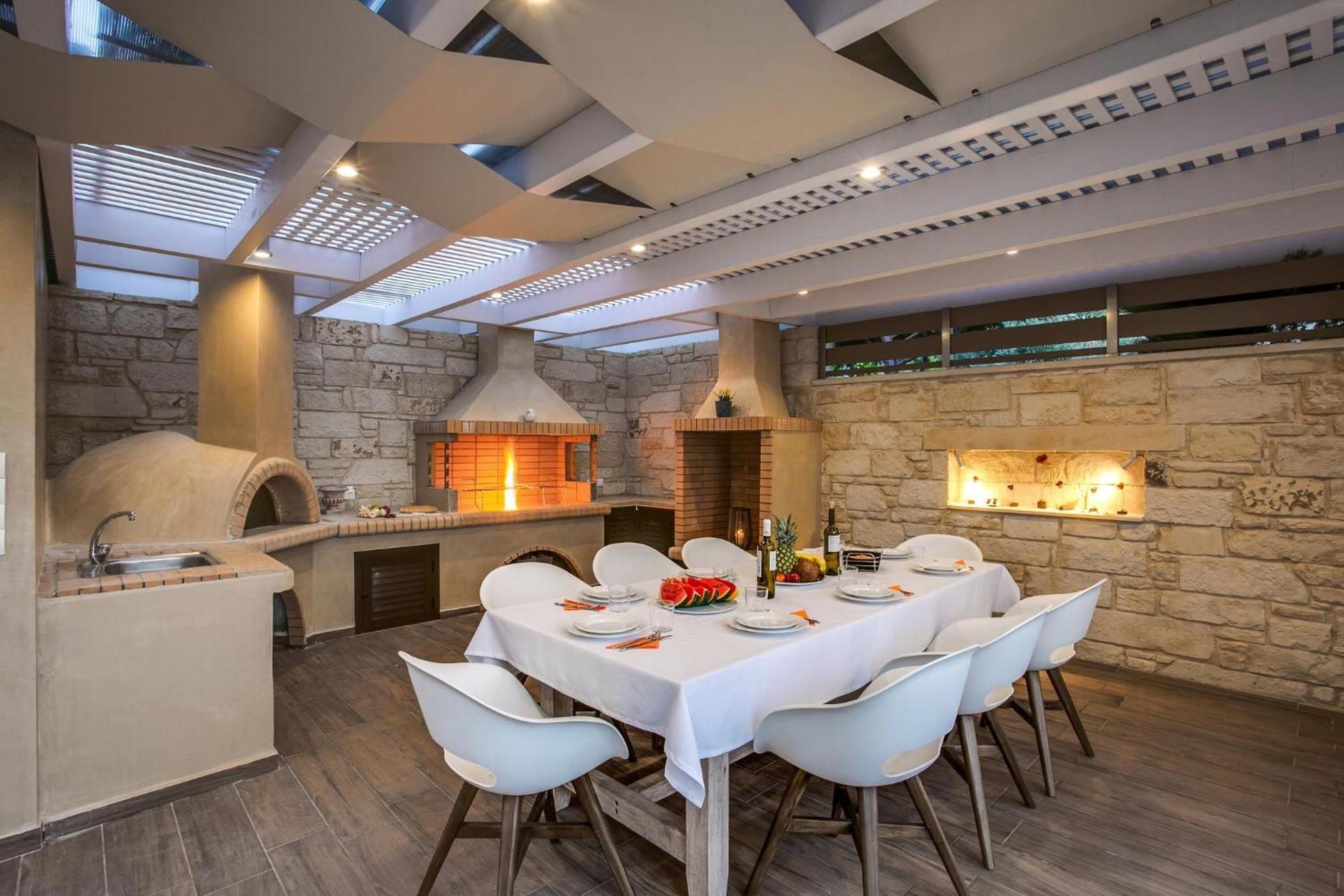 Luxury Crete Marina Mare 3 Bedroom Private Pool Sauna Chania Pousada