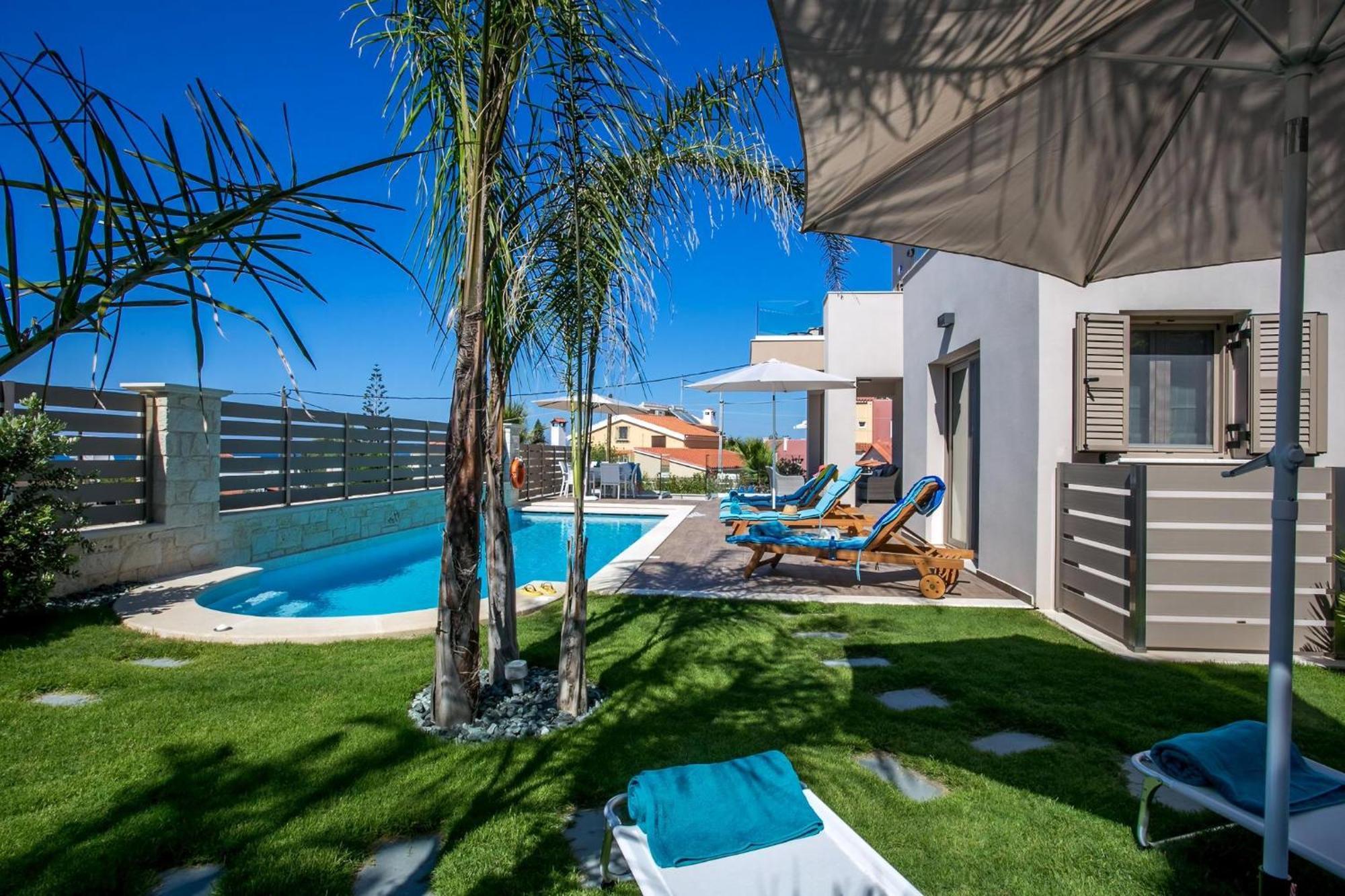 Luxury Crete Marina Mare 3 Bedroom Private Pool Sauna Chania *