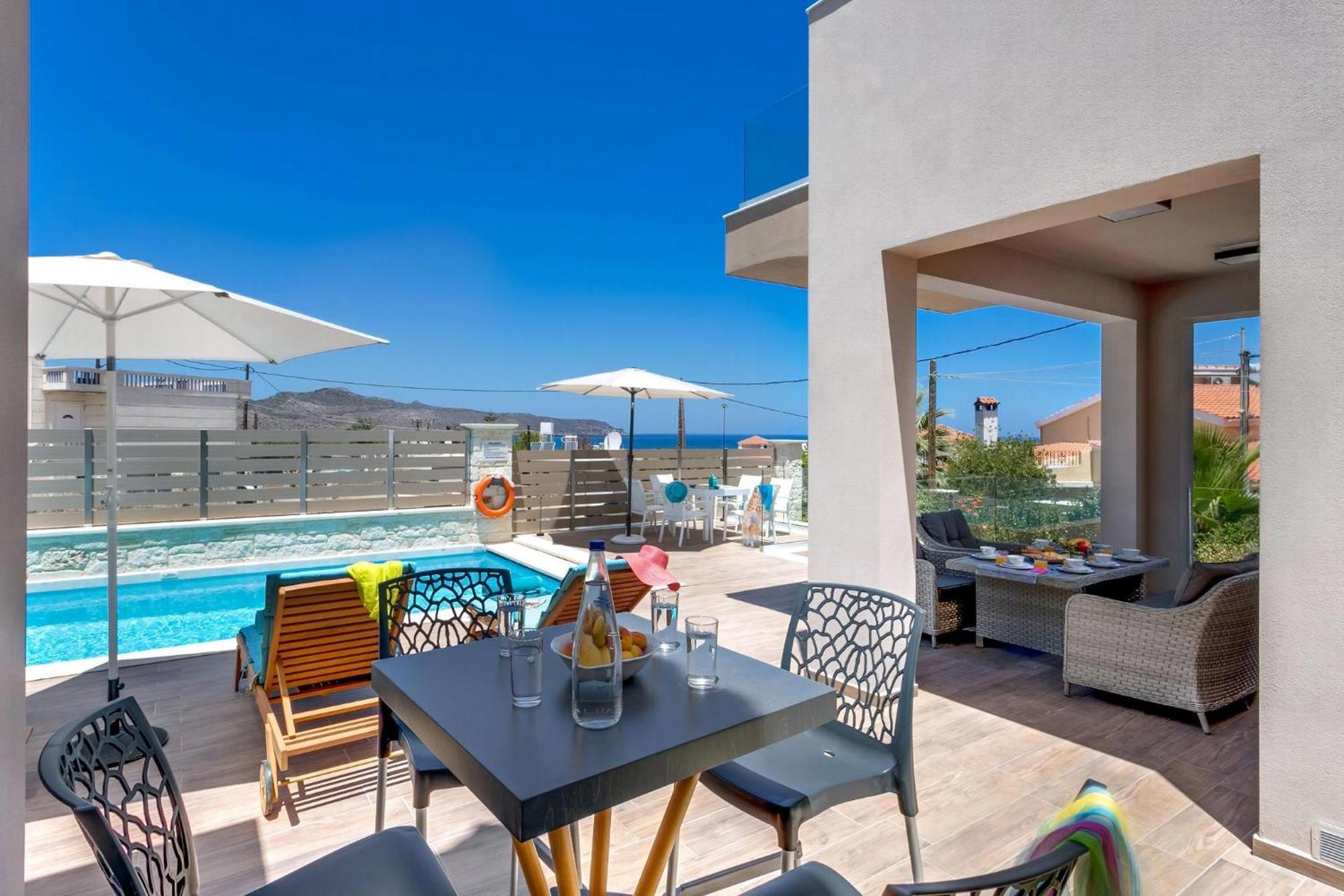 Pousada Luxury Crete Marina Mare 3 Bedroom Private Pool Sauna Chania *