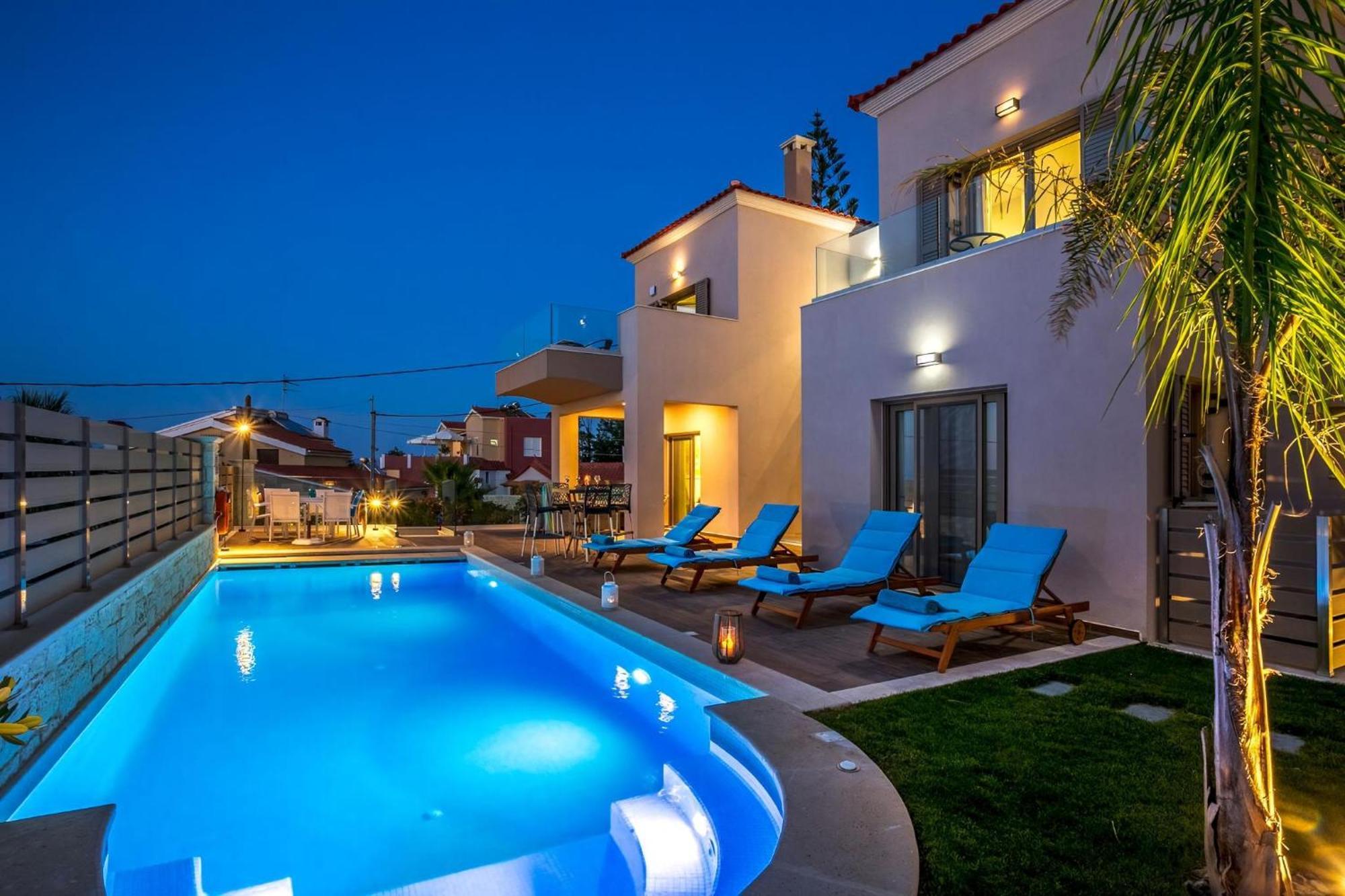 Luxury Crete Marina Mare 3 Bedroom Private Pool Sauna Chania Chania (Crete)
