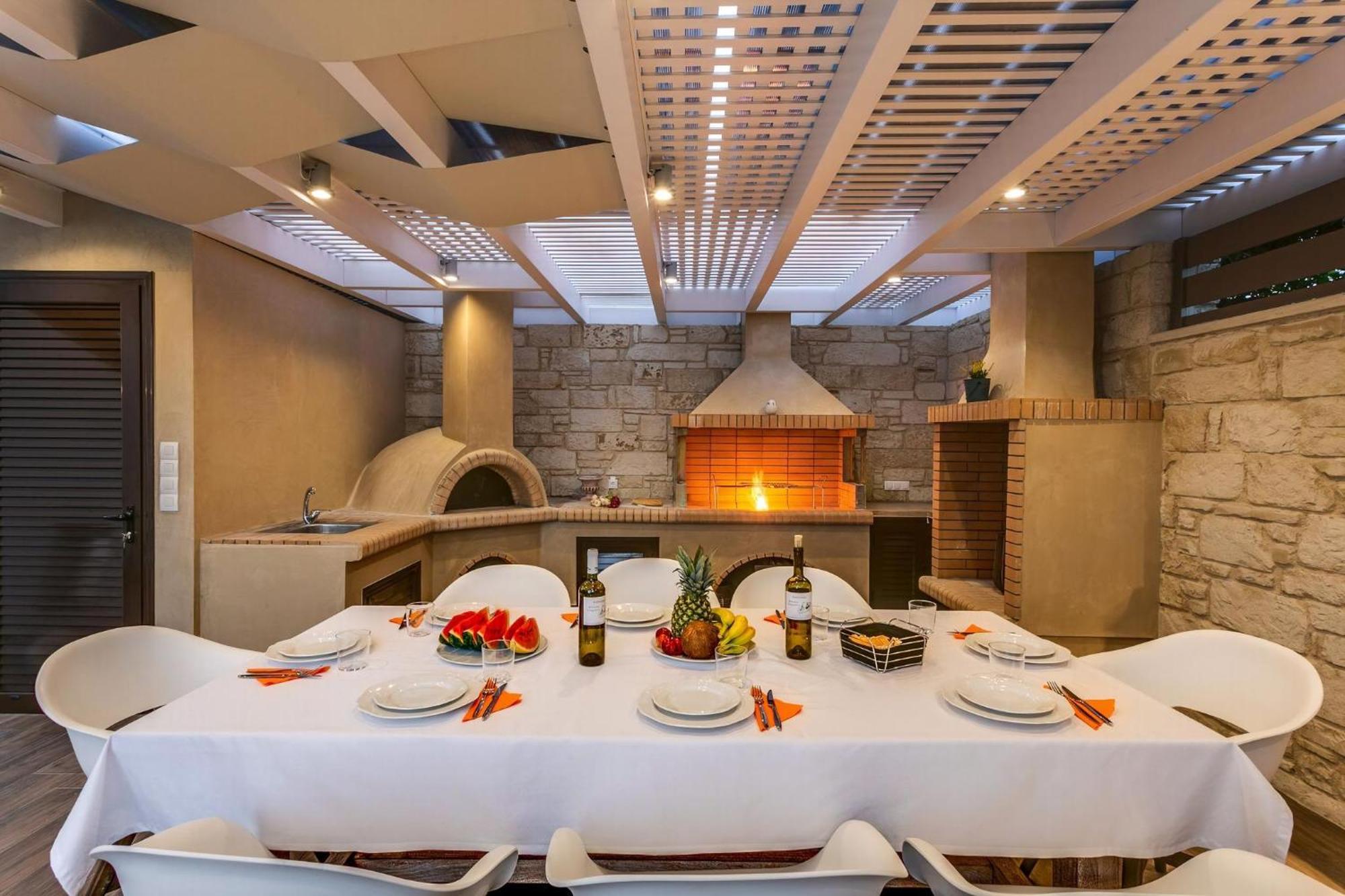 Villa Luxury Crete Marina Mare 3 Bedroom Private Pool Sauna Chania