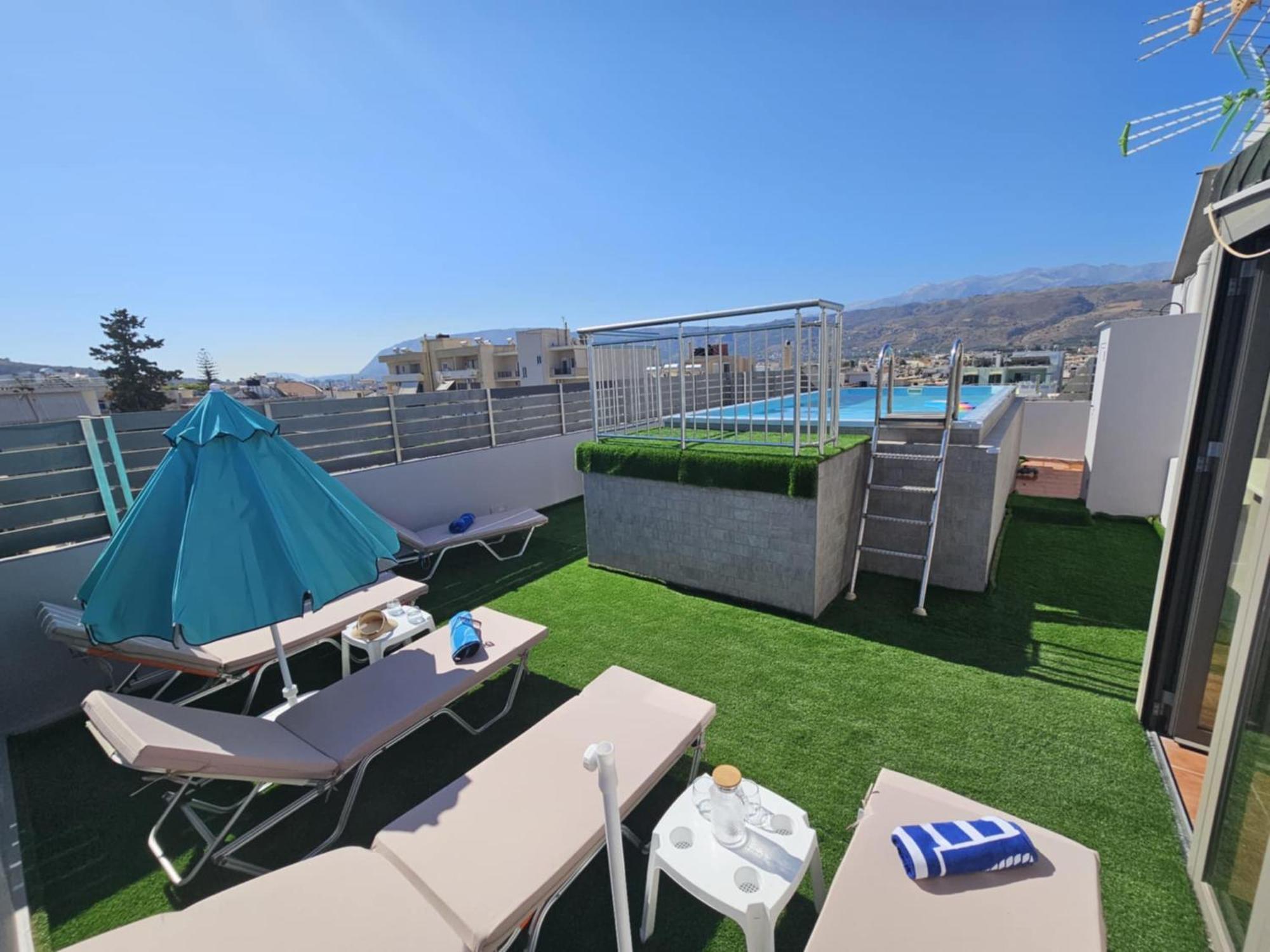 Elegant 2br Rooftop Pool & Walk To Old Town Appartement Chania (Crete)